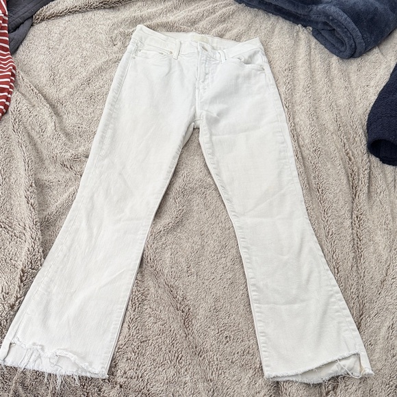 MOTHER Denim - Mother the insider crop Jeans for Women size 26 color: cream puffs